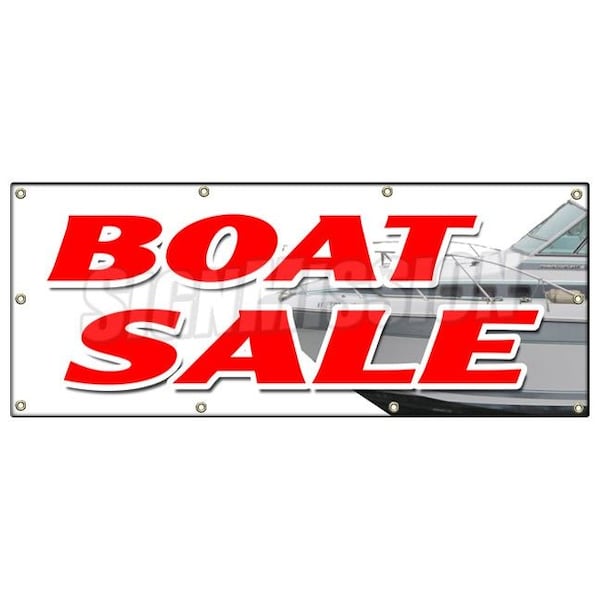 BOAT SALE BANNER SIGN new used sailboats powerboats service financing
